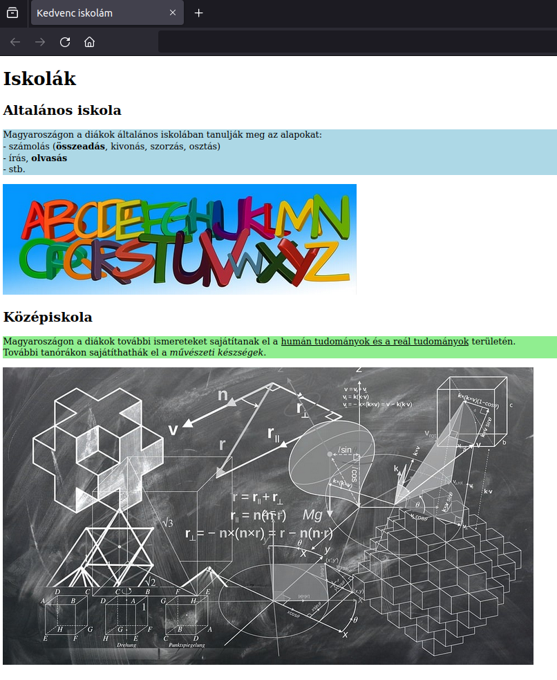 Iskola minta